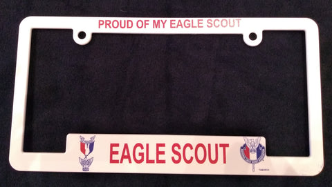 Eagle Scout License Plate Frame "Proud Of My Eagle Scout"